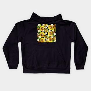 Sunflowers and Daisies Kids Hoodie